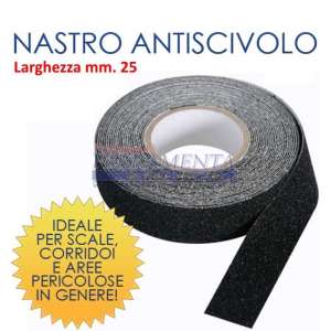 NASTRO ANTISDRUCCIOLO AUTOAD.NERO MM. 25