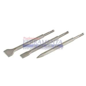 SCALPELLI SDS PLUS MM.250 PZ. 3 (1 A PUNTA 2 PIATTI)