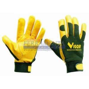 GUANTI SPORT PESANTI C/VELCRO PALM/FIORE DOR/COT.MIS.11