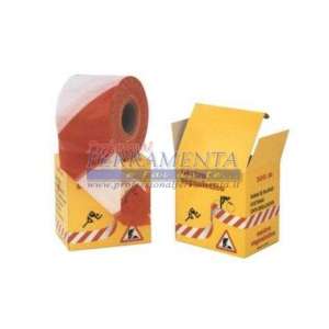 NASTRO SEGNALETICO MM. 50X200MT. BIANCO-ROSSO