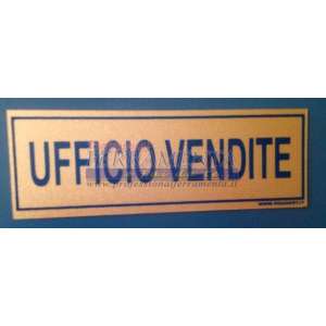 TARGHETTA ADESIVA 15X 5 UFFICIO VENDITE