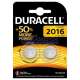 BATTERIA DURACELL PASTIGLIA CR2016 3V PZ. 2