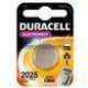 BATTERIA DURACELL PASTIGLIA CR2025 3V LITIO PZ. 2