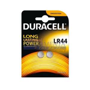 BATTERIA DURACELL PASTIGLIA LR44 ALK/MAN 1,5V PZ.2