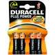 BATTERIA DURACELL PLUS POWER AA MN1500 STILO PZ.4