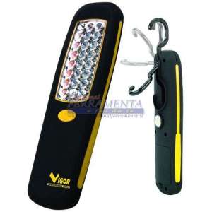 TORCIA VIGOR MAGNETICA C/GANCIO MOD. WORK A 24 LED