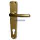 MANIGLIA C/PLACCA IN ALLUMINIO FORO YALE BRONZO