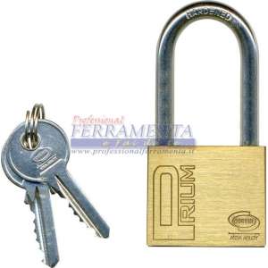 LUCCHETTO IN OTTONE AD ARCO LUNGO MM. 40