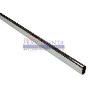 TUBO IN FERRO CROMATO OVALE MT.3 MM.30X15