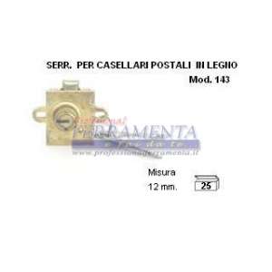 SERRATURA PER CASSETTE POSTALI C/2 FORI MM. 12 UNIVERSALE