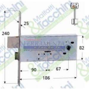 SERRATURA ISEO INFIL. X FASCIA A DOPPIA MAPPA E.90