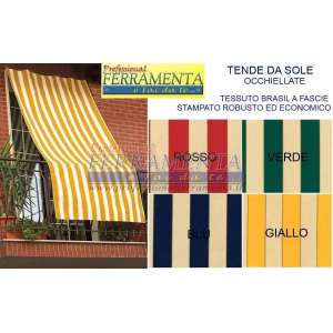 TENDA DA SOLE BRASIL CM. 140X300 GIALLO/ECRÙ