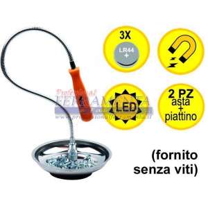 ASTA MAGNETICA FLEX VIGOR + VASCHETTA MAGNETICA LUCE LED