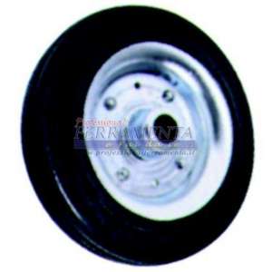 RUOTA D.200X49 INDUSTRIALE GOMMATA SENZA SUPPORTO