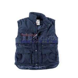 GILET MULTITASCHE MICROFIBRA IMBOTTITO BLU TG. L