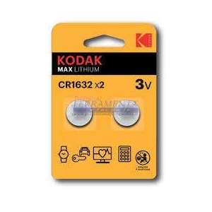 BATTERIA KODAK PASTIGLIA CR1632 3V LITIO PZ. 2