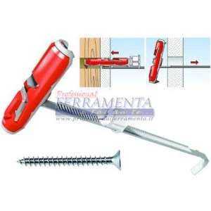 TASSELLO BASCULANTE D.10 CON VITE 5X50 FISCHER DUOTEC 10 S