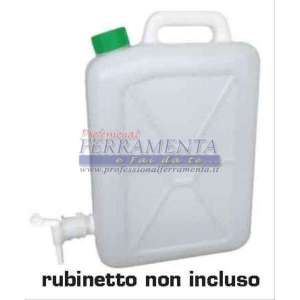 BIDONE TANICA PVC LT.20 CON PRED. RUBINETTO E
TAPPO X ALIMENTI